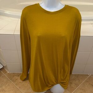 LOFT Long Sleeve Twist Top